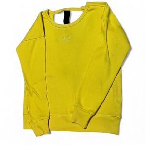 💰Umbro Women's Yellow Crewneck | Cut Out Back | Sportswear | Soccer